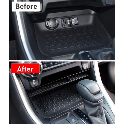 Jaronx Compatible with Toyota RAV4 Center Console Organizer 2024 2023 2022 2021 2020 2019,Center Console Storage Organizer Tray RAV4 Accesssories