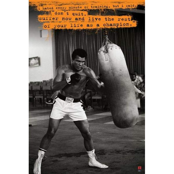 1art1 49066 Poster Muhammad Ali Punch-Bag 91 x 61 cm