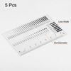 uxcell 5pcs High Precision SEC Size Estimation Chart 8cm 0.5mm Transparency Defect Detection Film Ruler Diameter and Line Width for Defect Measurement