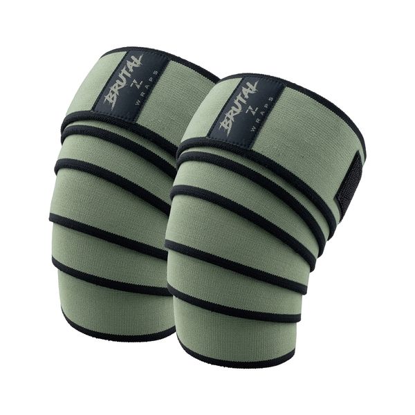 Zero Two Hero Health Powerlifting Brutal Knee Pads Khaki, 2pcs