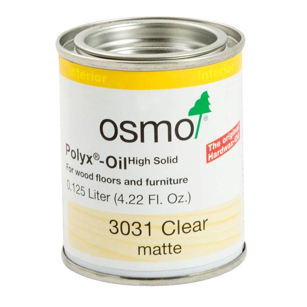 Osmo Polyx-Oil - 3031 Clear Matte - .125 Liter