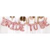 BRIDE TO BE XL Ballon Banner rosegold