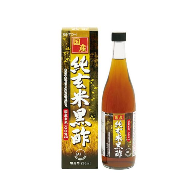 Ito Kampo Pharmaceutical/Domestic Pure Brown Rice Black Vinegar 720ml