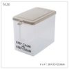 Heiwa Industry Stocker with Handle, Deep Type, Clear