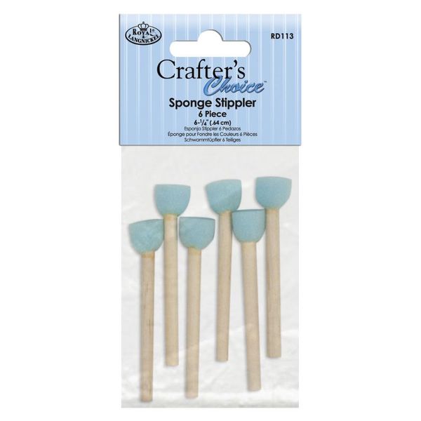 Crafters Choice Pack of 6 Sponge Crafting Tools Sponge Stippler Set