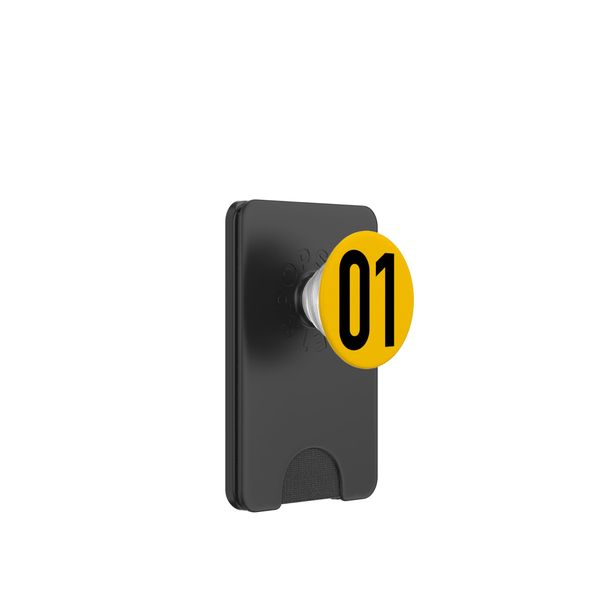 Number 01 in black PopSockets PopWallet for MagSafe