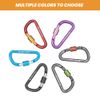 Brotree Small Carabiner Clips Mini Locking Carabiner - 6cm Aluminum D-Ring