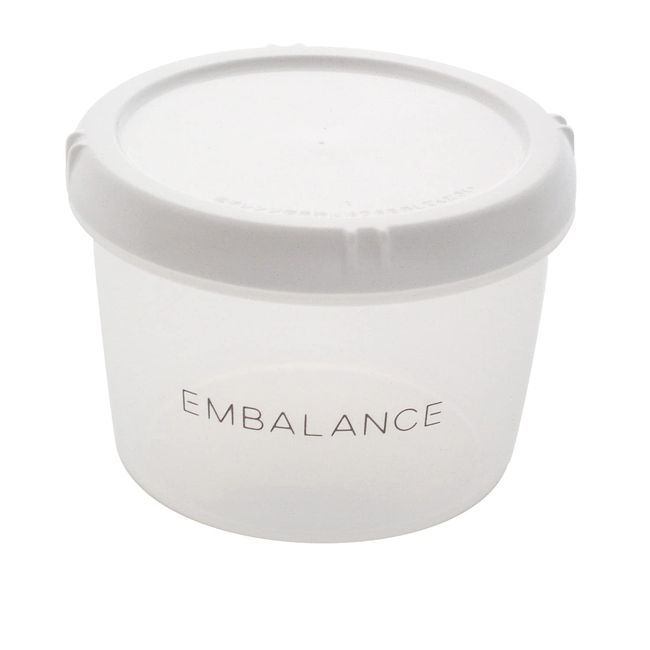 Wilmax T12188 Embalance Round Container, M, 16.9 fl oz (500 ml), White