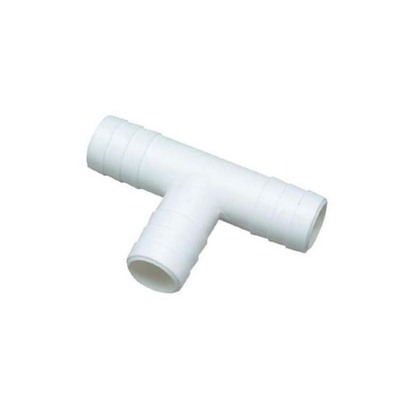 TEE WHITE 3/4" HOSE I.D.