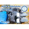 Müllbeutel 100 Stück 240 Liter Gartenabfälle