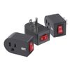 3 Pack Grounded Outlet With ON Off Switch Single Plug In Power Button