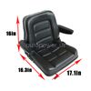 Lawn Mower Tractor Forklift Seat Excavator Universal Adjustable Backrest Armrest