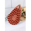 Scrub-dub™ - Premium Antimicrobial Scalp and Body Scrubber | Face Exfoliator and Scalp Scrubber for Dandruff | Loofah and Exfoliating Washcloth Replacement | Made in The USA | Sedona Red