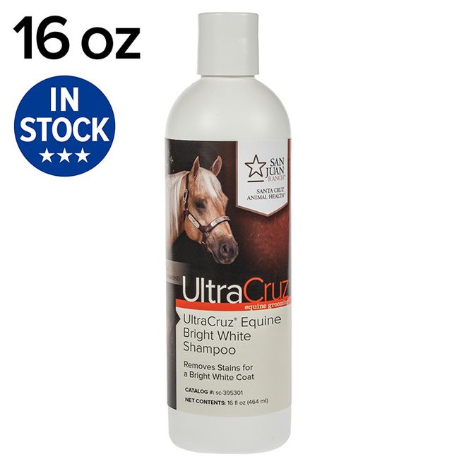 UltraCruz Equine Bright White Horse Shampoo, 16 oz