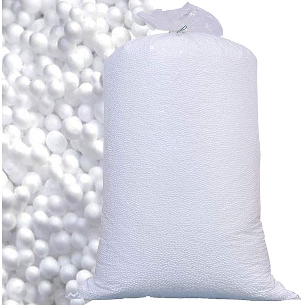 Bean Bag Filling Refill Booster Polystyrene Extra Beads Top Up Bag Beans Balls Various Sizes (3 Cubic Feet)