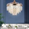42” LED Crystal Ceiling Fan Chandelier Light kit Remote Control Lamp Dimmable US