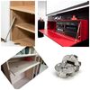 YIDELAI 90 Degree Flap Hinges (1 Pair) Adjustable Concealed Flat Hinges
