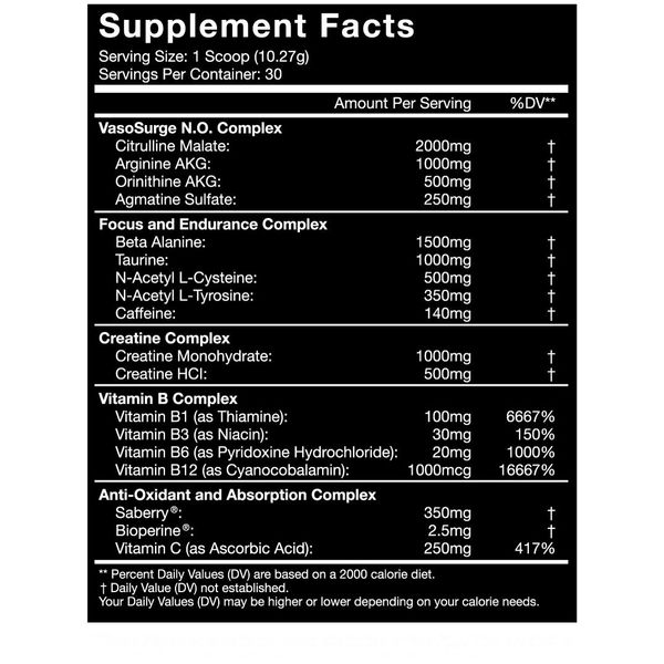 Bucked - Advanced Pre-Workout Complex (Watermelon)