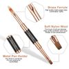Black Nail Art Brush Set 10 Heads Professional Multi Functional Design Durable