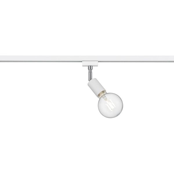 Trio Leuchten Diallo DUOline Spot Light E27 Matt White / Chrome