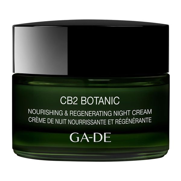 GA-DE CB2 Botanic Nourishing and Regenerating Night Cream - Fast Absorbing Moisturizer - with Niacinamide and Fruit Mix for Skin Elasticity - 1.7 oz