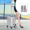 Accmor 100 Pieces 3g Empty Sample Containers with Lids Cosmetic Jars with 5 Pieces Mini Spatulas
