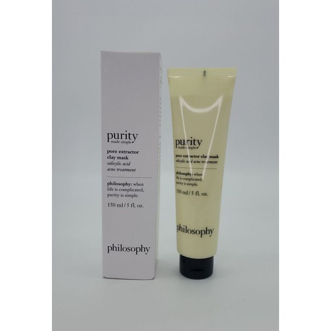 Philosophy Purity Made Simple Pore Extractor Clay Mask 5 Oz JUMBO SIZE Sealed