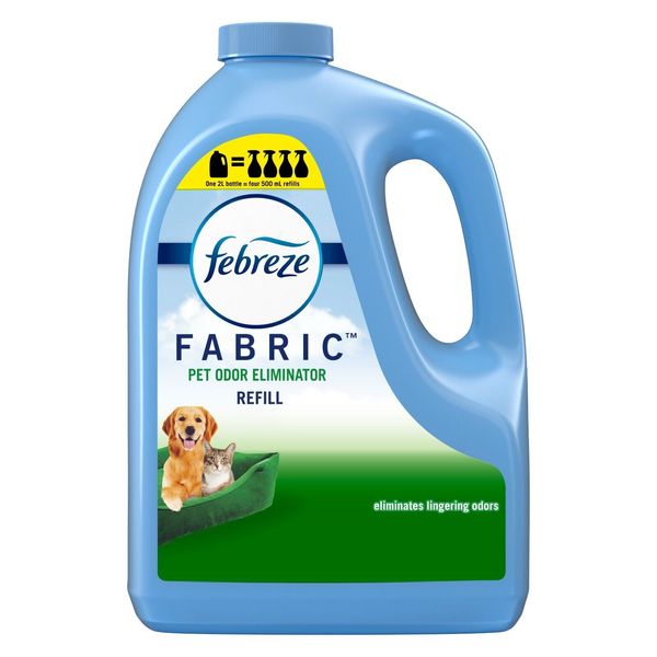 Febreze Odor-Eliminating Fabric Spray Refill, Pet Odor Eliminator, 67.6 fl oz