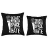 Debate Coach Team Debater & Speech Game Book Funny Debate Throw Pillow