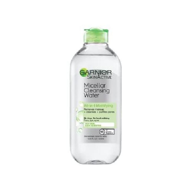 Moist Mall Garnier Skin Active Micellar Water Facial Cleanser Makeup Remover for Oily Skin 13.5 fl oz (400mL) 1 Pack (Packaging may vary)