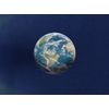 Large Earth Print High Resolution Image on Reusable Adhesive Fabric 