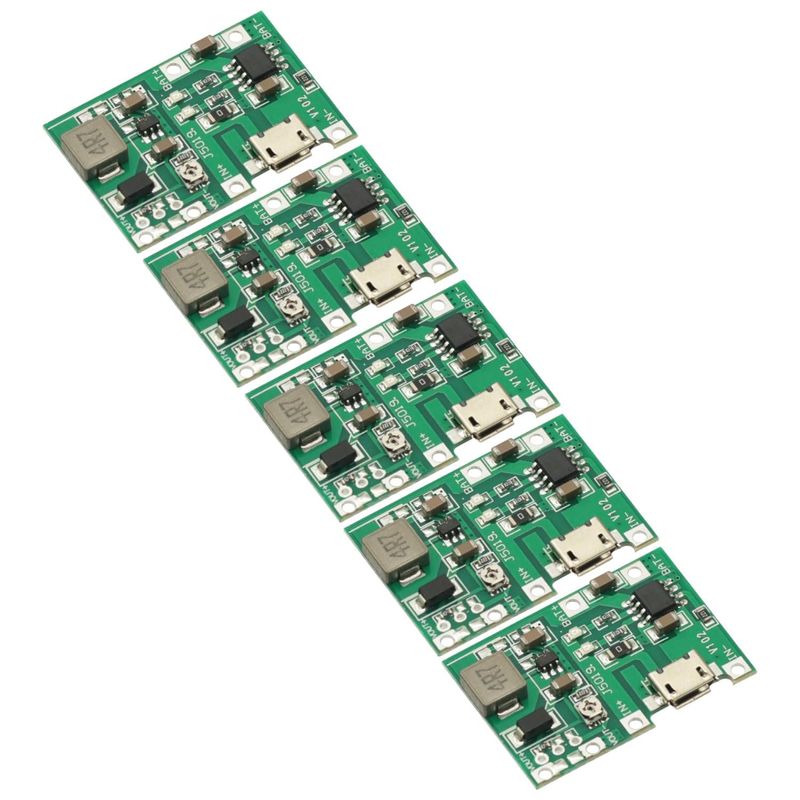 5 Pcs 18650 Lithium Li-ion Battery Charger Module,TP4056 Charging ...