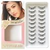 CLEAREYELASH False Eyelashes, Natural, Transparent Shaft, 3D Shape, Matsuek Construction, 10 Pairs, C03 Nature Fuss