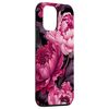iPhone 12 mini Magenta and Blush Pink Peony Flower Pattern Case