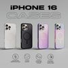 PopSockets iPhone 16 Case Compatible with MagSafe, Phone Case for iPhone 16, Wireless Charging Compatible, Case Only - Black Translucent