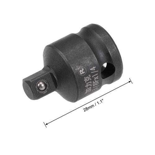 TOP-VIGOR 3Pcs 3/8" Drive (Female) to 1/4" (Male) Impact Socket Adapter and Reducer CR-MO Steel Square Drive for Air Impact Wrenches, Impact driver, Torque Wrench, Power Drill, Breaker Bars, Ratchets