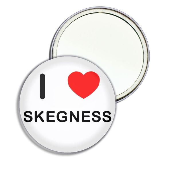 I Love Skegness - 55mm Round Compact Mirror
