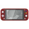 eXtremeRate Clear Red DIY Replacement Shell for Nintendo Switch Lite, NSL Handheld Controller Housing with Screen Protector, Custom Case Cover for Nintendo Switch Lite