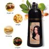 Natural Black  Hair Dye Shampoo Instant +100% Grey Coverage 🌟🌟🌟🌟🌟