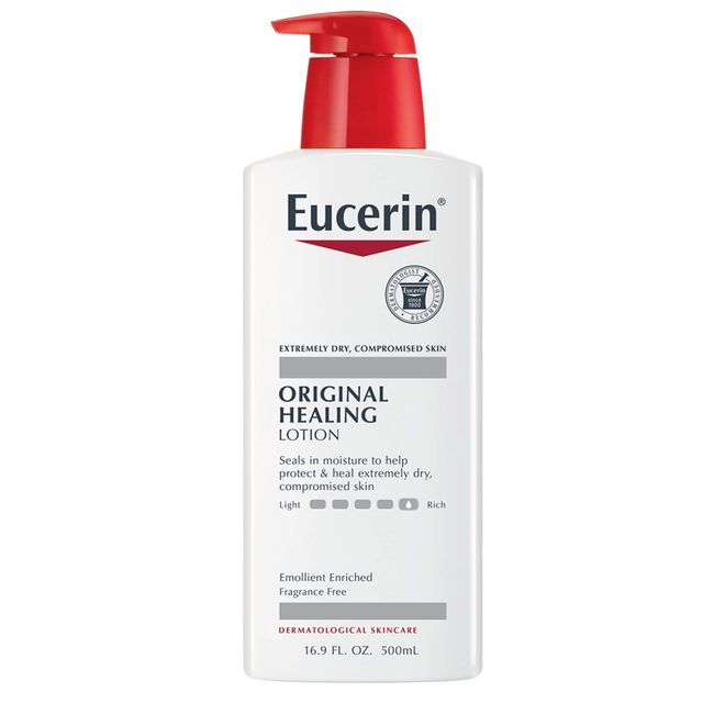 Eucerin Orijinal İyileştirici Zengin Vücut Losyonu, Kuru Ciltler için Vücut Losyonu, 16.9 Fl Oz Pompa Şişesi