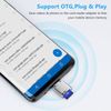 SD Card Reader, TF Card Reader, Micro SD SDHC Adapter, USB Type C to SDXC SDHC External Memory Card Reader with USB C Micro OTG to USB 3.1 Adapter for Laptops (Silver)