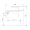 Rosenstein Single-Lever Washbasin Mixer Tap with Connection Set