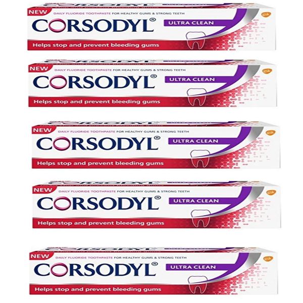 Corsodyl Ultra Clean Toothpaste 75 ml (Pack of 5)