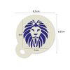 Lion Coffee Duster Shaker Template Stencil Washable and Reusable 8.5cm
