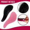 2 Pieces Plastic Comb, Portable Comb, Curly Comb, S-Shaped Comb, Durable Comb, Massage Brush.