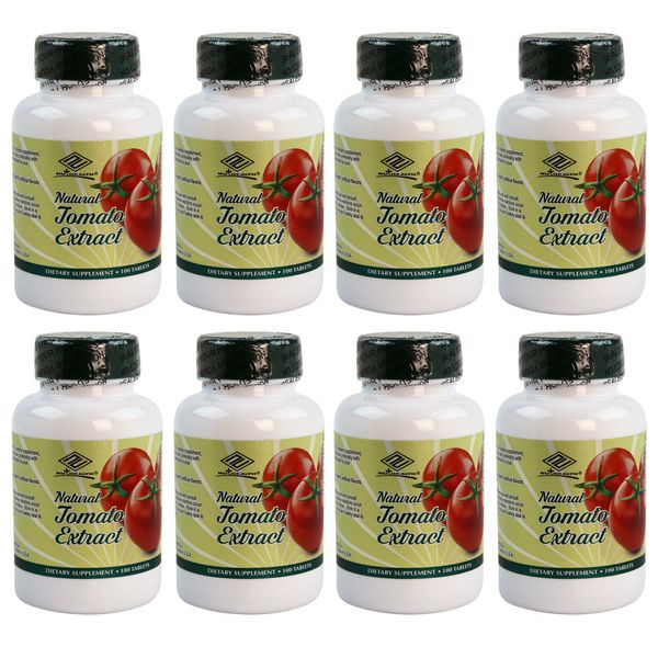 8 x Natural Tomato Extract Lycopene 100 Tablets