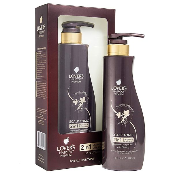Lover's Hairow Premium - 2in1 Shampoo & Conditioner (13.5 fl. oz/400 ml)