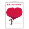 Gaston Lagaffe Heart Birthday Card