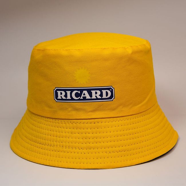 Nouveau Ricard Bucket Hats Femmes Homme Coton Été Pêcheur Caps Outdoor  Fishing Hat Ricard Bob Panama Hat