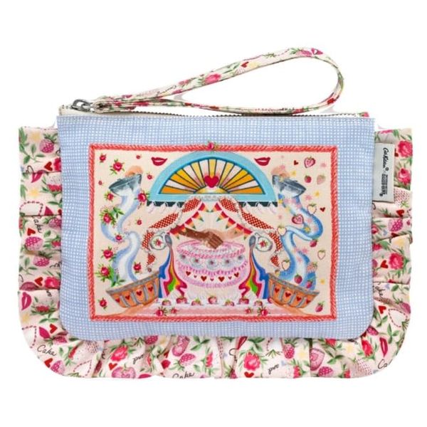 Cath Kidston Great British Bake Off GBBO Frill Wristlet Pouch